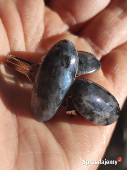 norweski kamień księżycowy pierścionek klipsy Kielce sprzedam