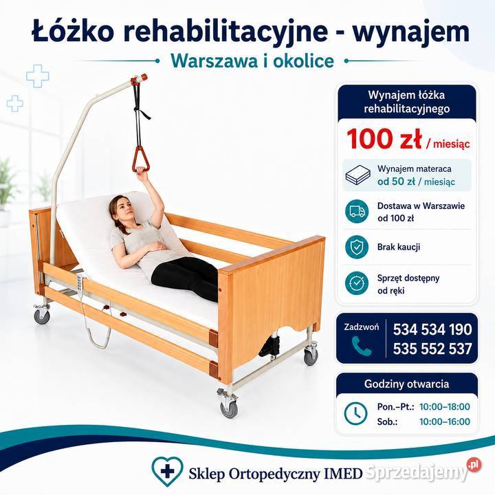 Łóżko Rehabilitacyjne z Materacem Wynajem