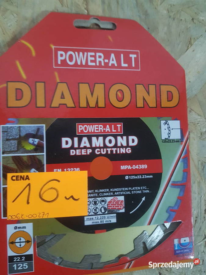TARCZA DO BETONU DIAMENTOWA GŁĘBOKIE CIĘCIE 125 Głogowa