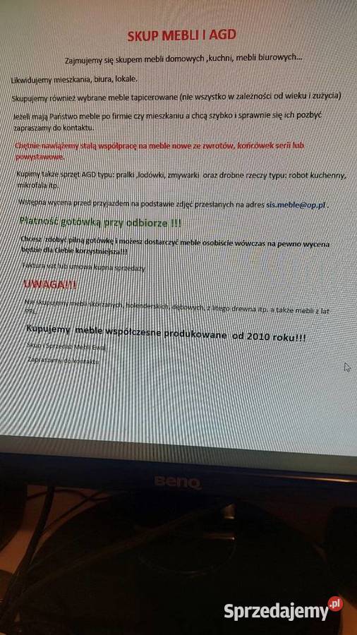 skup mebli i agd wielkopolskie sprzedam