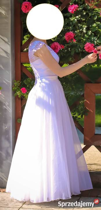 Sprzedam śnieżnobiałą suknię ślubną w rozmiarze Gostyń