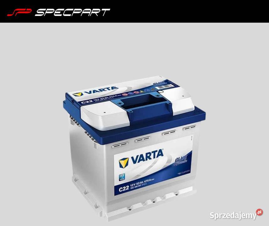 Akumulator VARTA Blue Dynamic C22 52Ah 470A EN lubuskie Gorzów Wielkopolski
