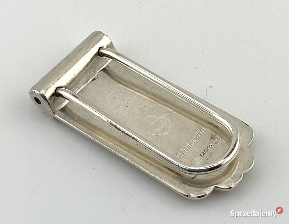 Klips banknotow CHRISTOFLE France money clip Rękodzieło sprzedam
