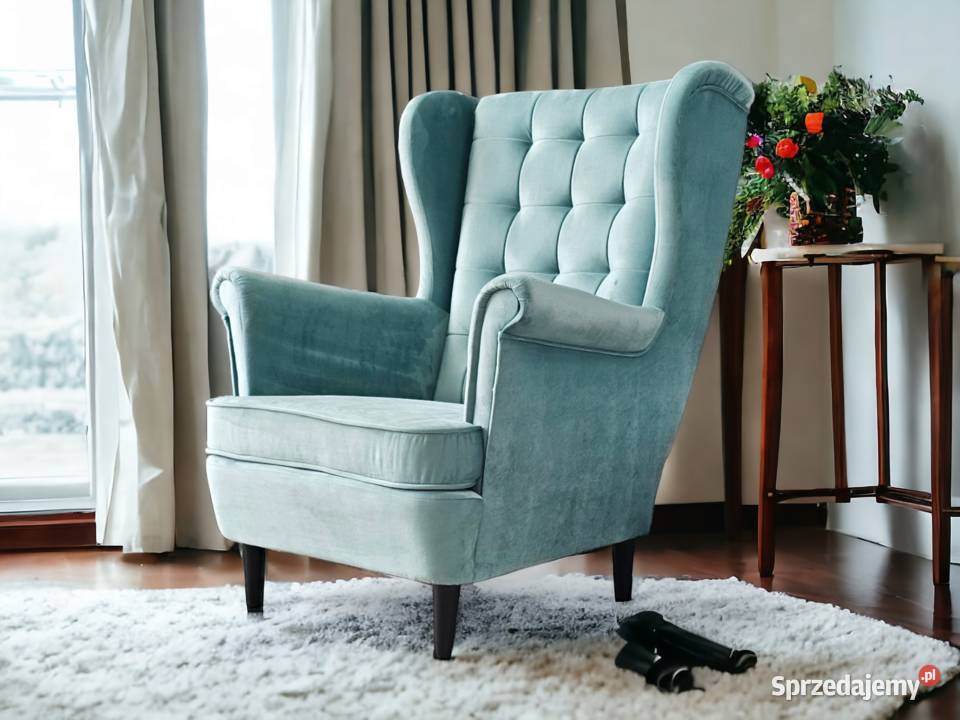 Fotel Uszak Skandynawski Miętowy Dostawa 0 Tarchały Małe