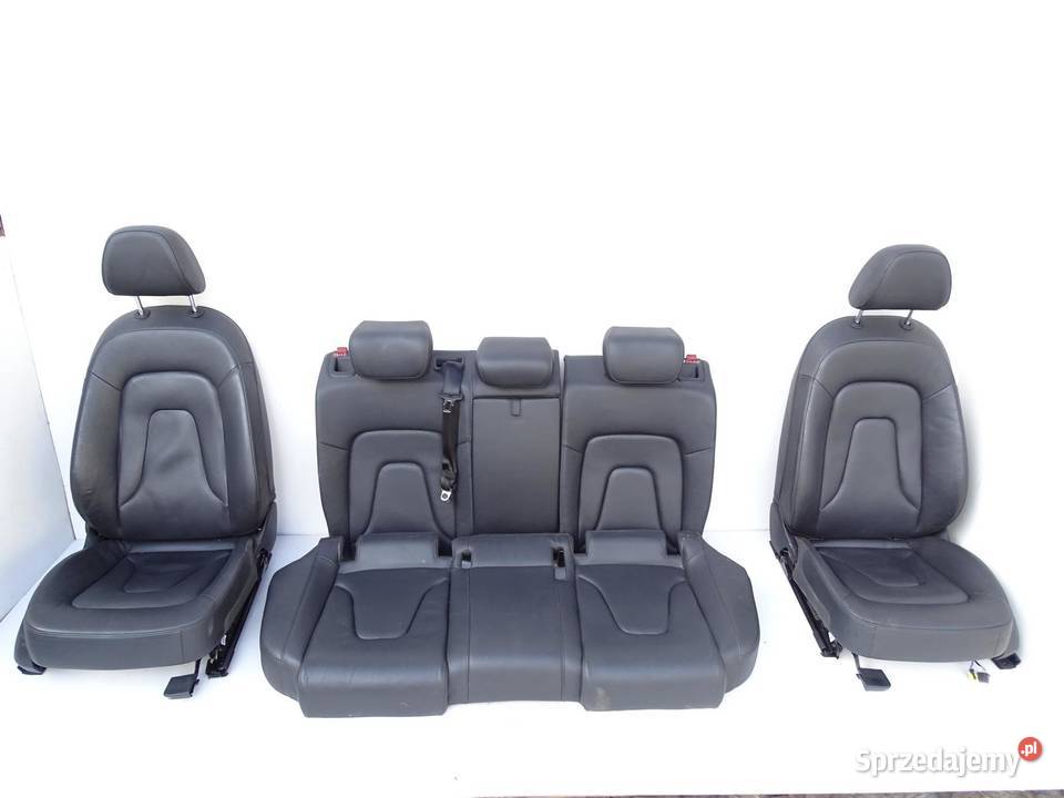 FOTELE FOTEL KANAPA KOMPLET SKÓRA CZARNE AUDI A4 osobowe sprzedam