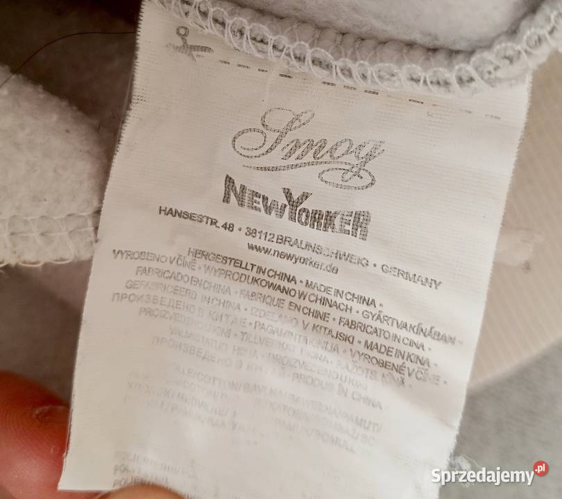 Męska bluza rozpinana z kapturem Yorker L New Yorker Odzież i bielizna męska Nysa sprzedam