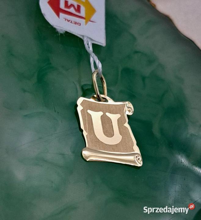 20 Wisiorek Złoty pr585 Literka U Z1198 Poznań