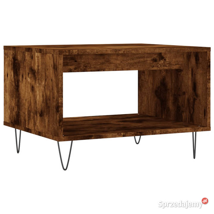 Stolik kawowy przydymiony dąb 60x50x40 WM829257