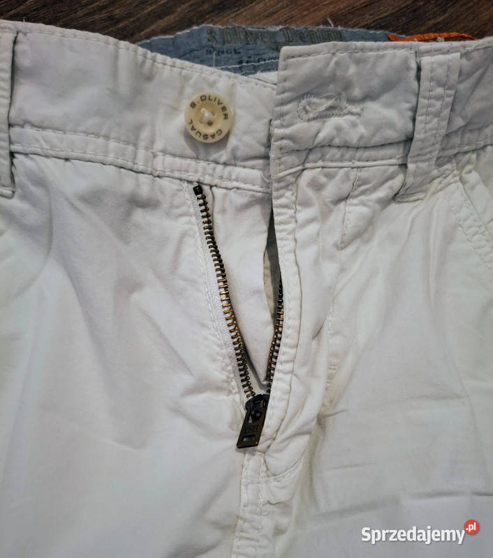 Szorty cargo SOliver białe comfort fit rozmiar Zielona Góra