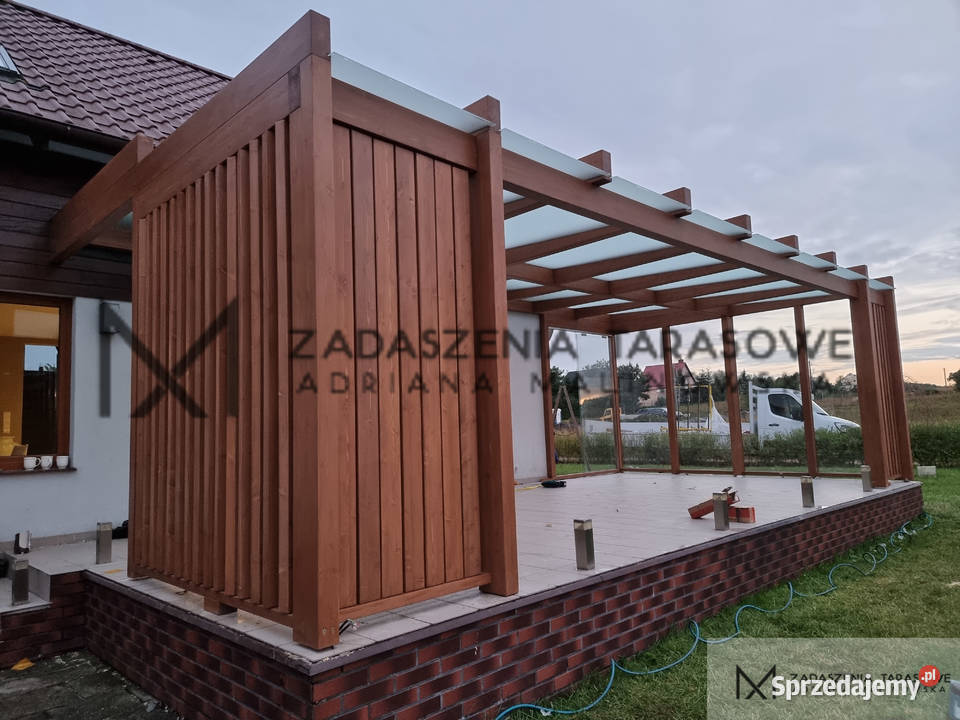 Zadaszenie tarasu nowoczesne lubuskie Zielona Góra sprzedam