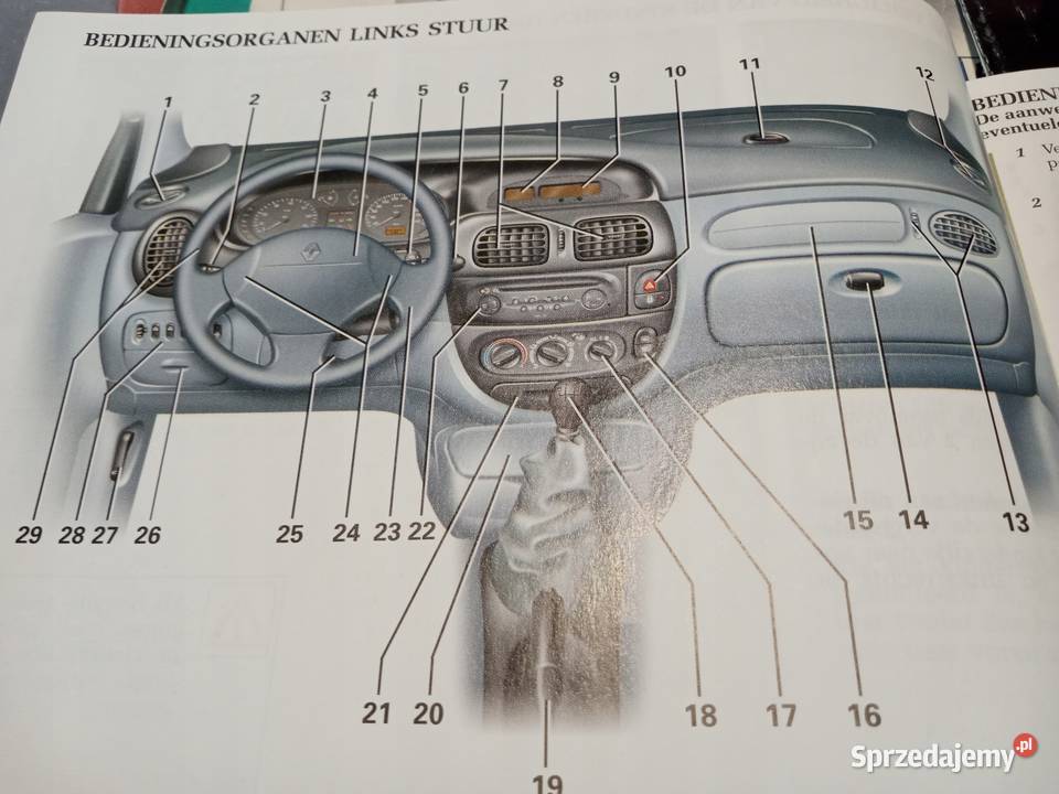 RENAULT SCENIC 1 Instrukcja Obsługi książka osobowe łódzkie Łódź