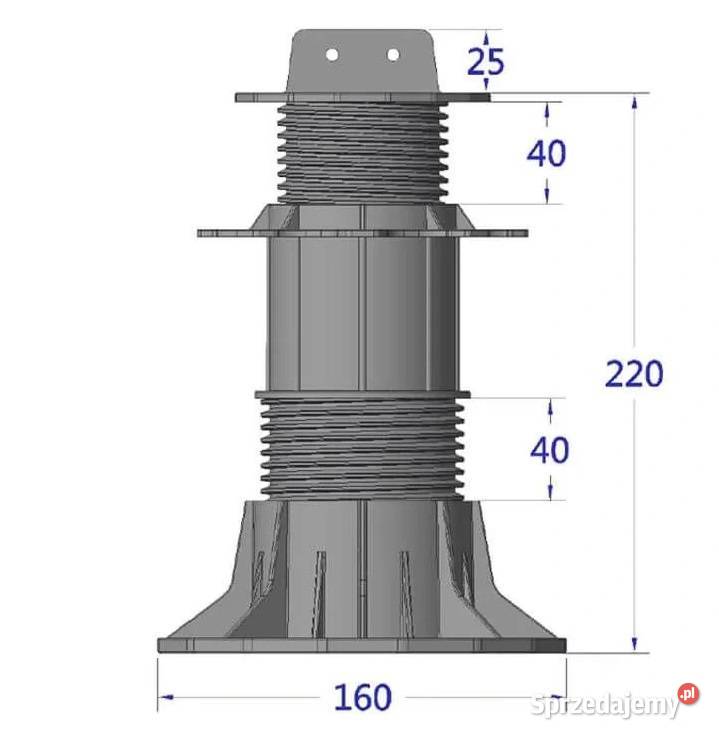 Wspornik regulowany pod legar ETL 140220mm