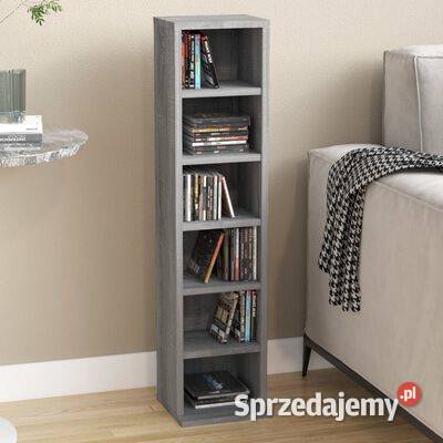 vidaXL Szafka na płyty CD szary dąb sonoma Warszawa