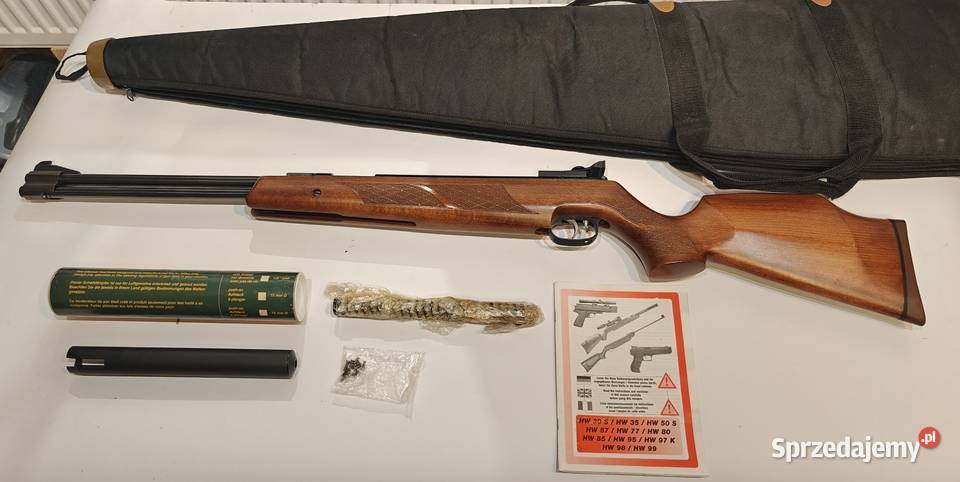 Wiatrówka Weihrauch HW 77 K tłumik i inne Mogilany