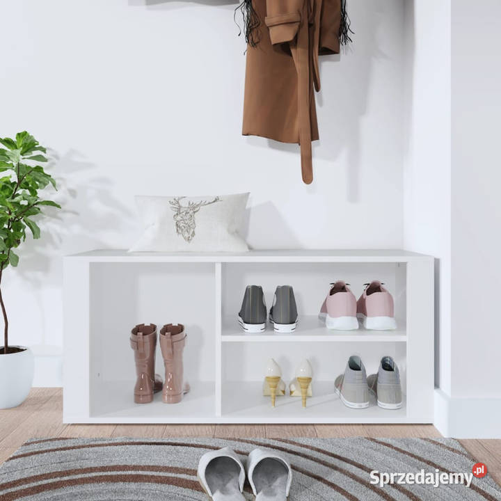 Półka na buty biała 100x35x45 materiał mazowieckie sprzedam