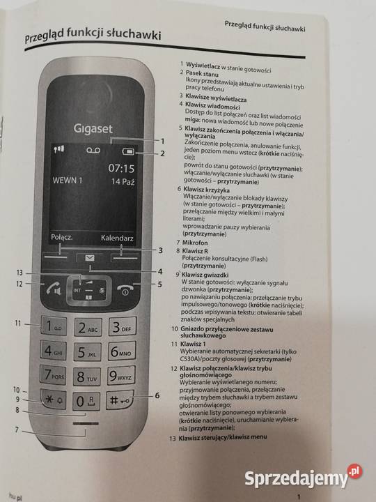 Telefon bezprzewodowy GIGASET C530 C530A