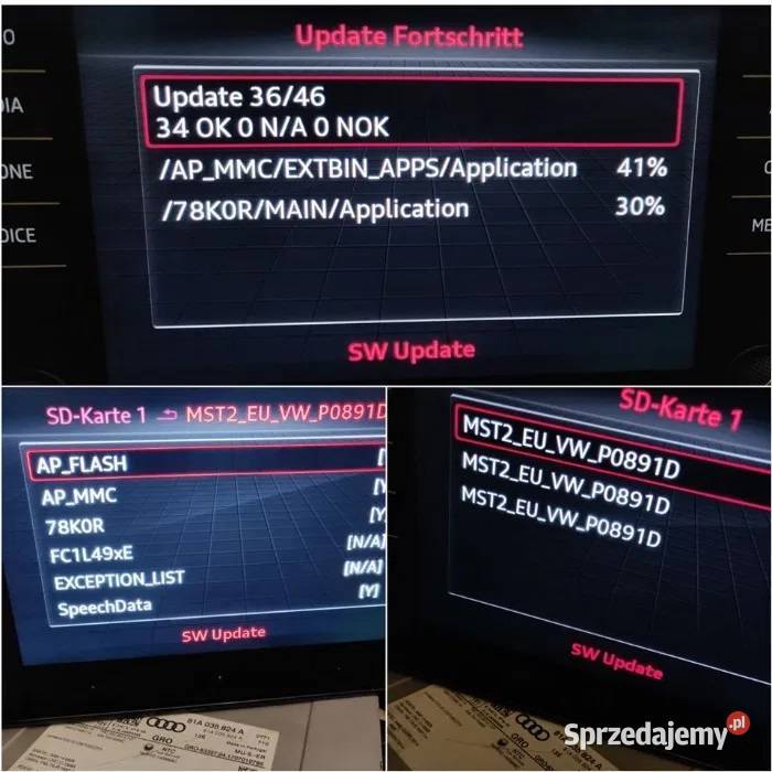 NAWIGACJA Audi VW Skoda MIB MIB2 MQB STD 2 Mapa Szczecinek