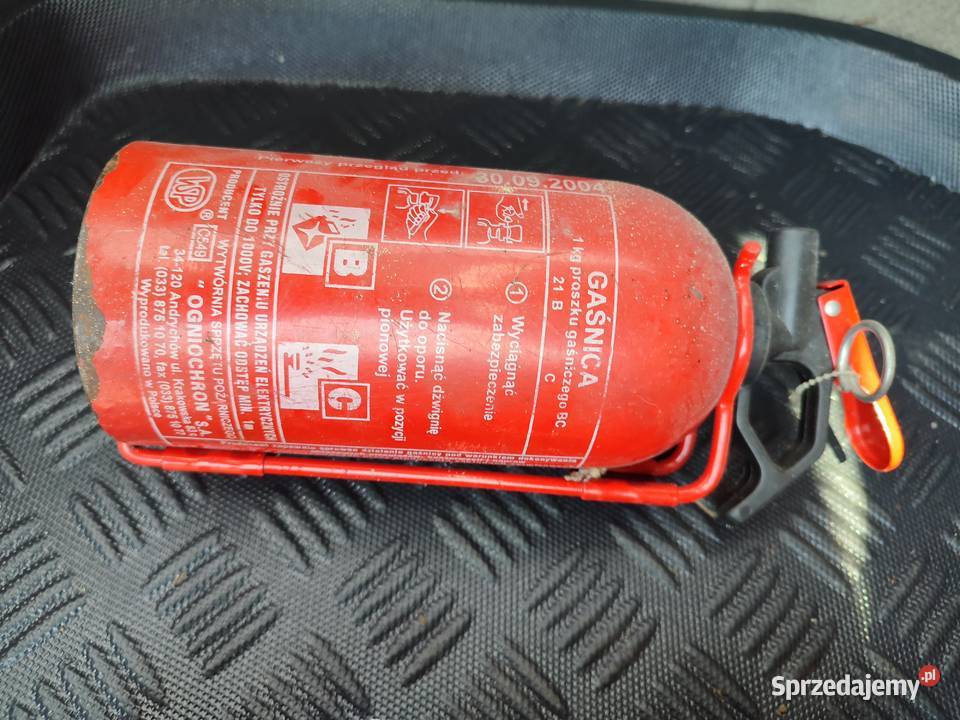 Gaśnica samochodowa BC proszkowa 1 7 sztuk Czernica