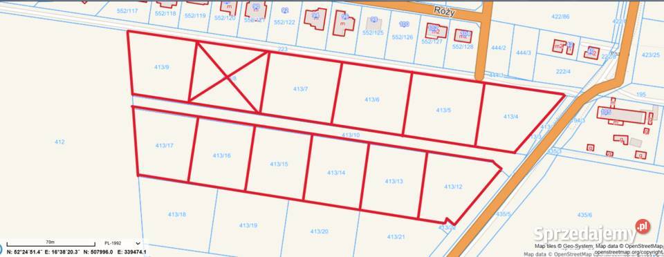 Promocyjna Duża działka budowlana pod Poznaniem Lusówko sprzedam