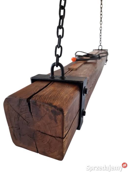 Lampa sufitowa drewniana belka nowaste podkarpackie Tarnobrzeg