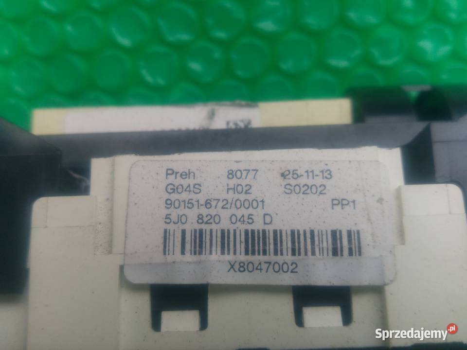 5J0820045D Skoda Fabia II panel nawiewu Dębno
