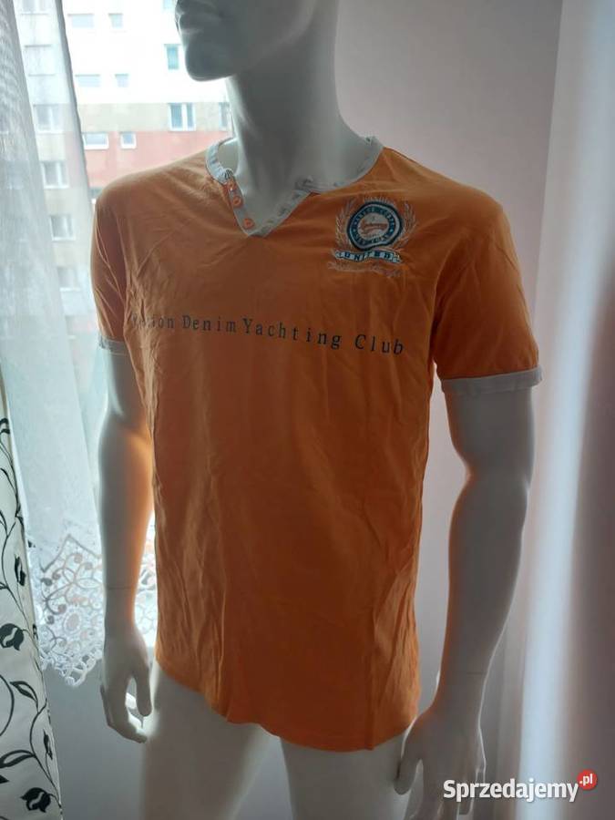 Tshirt pomarańczowy Marine Corps Odzież codzienna