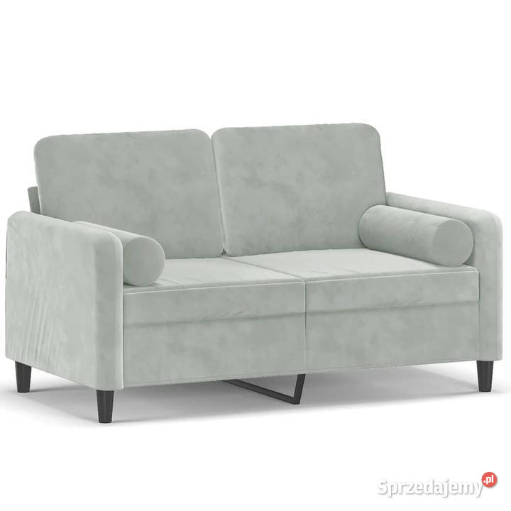 2osobowa sofa z poduszkami jasnoszara 120 Warszawa