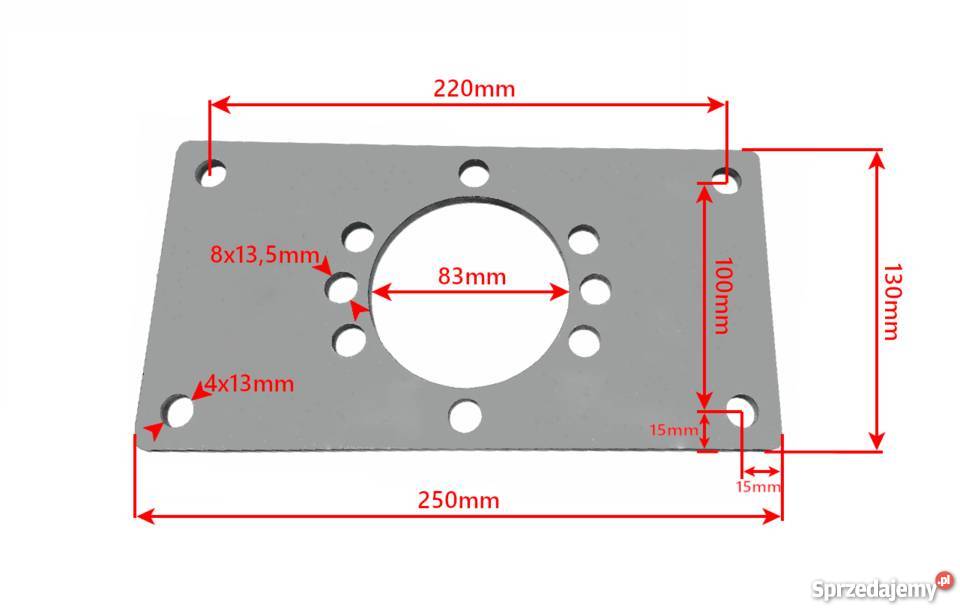 Silnik Hydrauliczny 250 3 GR2 Mocowanie Kołnierz Solec Kujawski