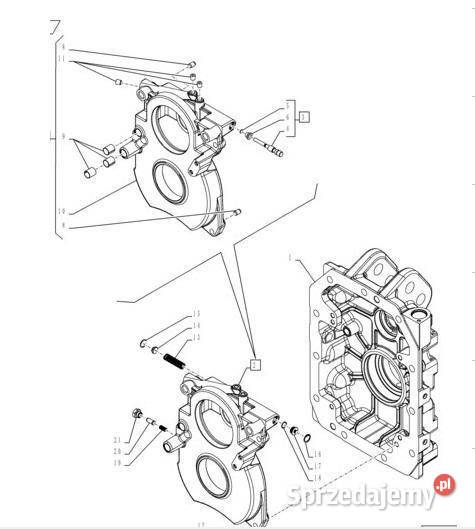 Holland T6 T7 obudowa wspornik WOM 87578142 Jastrzębniki