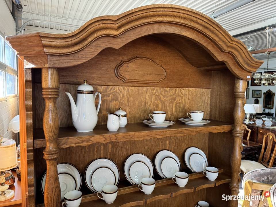 Kredenswitryna dębowa kuchenna Ełk