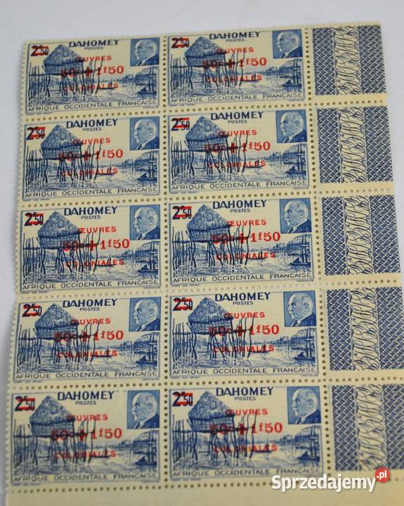 Dahomey Kolonie francuskie reżimu Vichy Marshal mazowieckie Bronisze