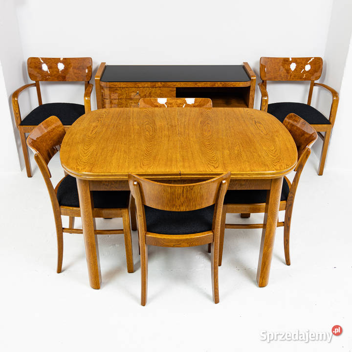 Stół Art Deco Modernizm Dąb Lata 30 48 Osób Swarzędz