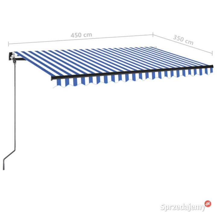 Ręcznie zwijana markiza z LED 450x350 mazowieckie