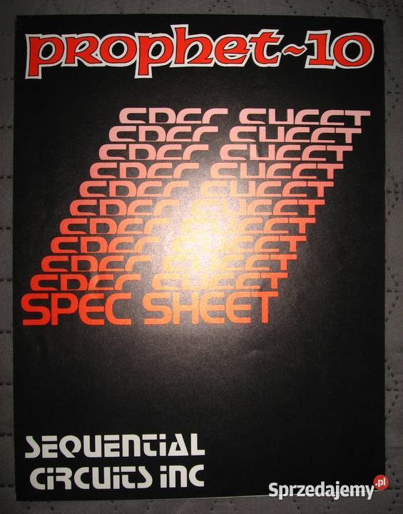 Sequential Circuits Prophet10 broszura Kępice