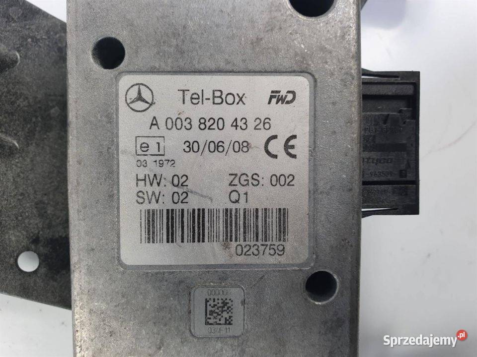 MODUŁ MERCEDES SPRINTER 906 A0038204326 Pozostałe kujawsko-pomorskie Lipno