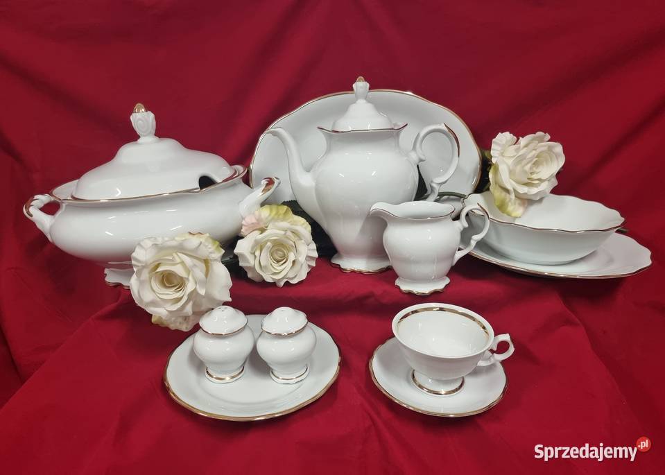 Serwis obiadowy z porcelany Krzysztof Alaska Serwisy Wałbrzych