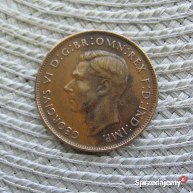 Australia 1 Peny 1947r wielkopolskie Kalisz