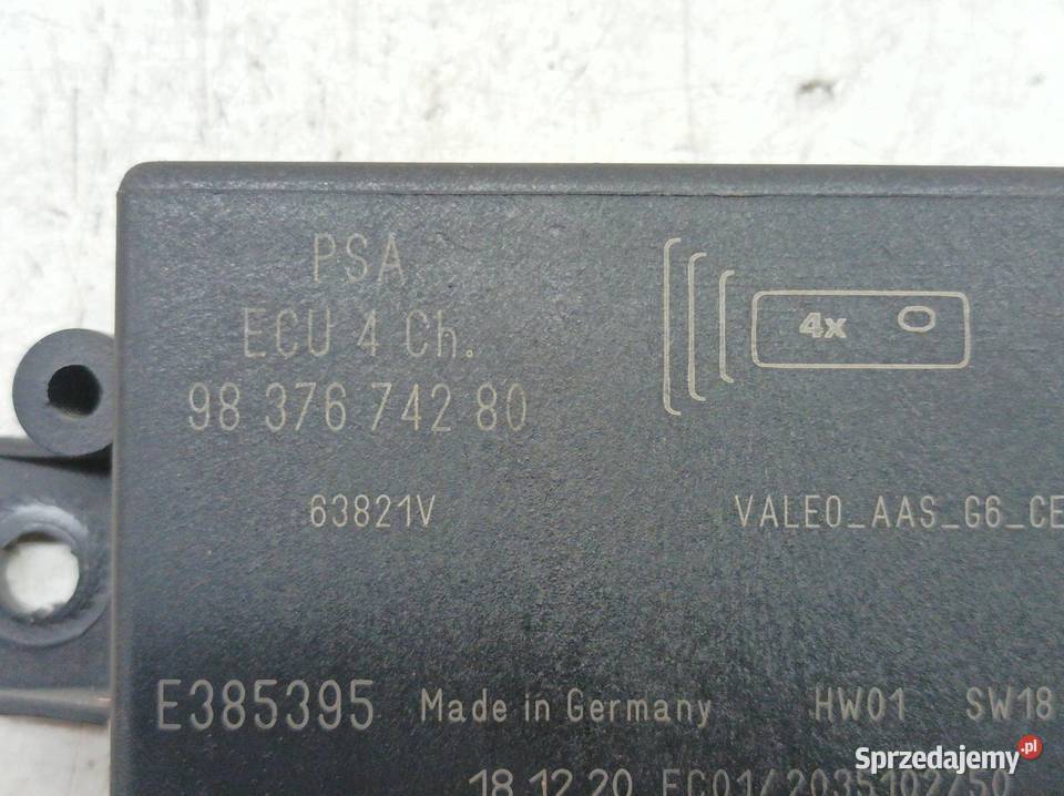 MODUŁ PDC PARKOWANIA 9837674280 Citroen Berlingo świętokrzyskie