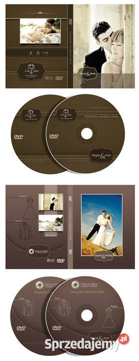 Nadruki na płyty DVD 1 BLU RAY Okładki Ślub Kraków