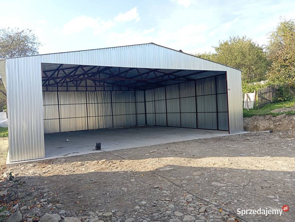 AA102 Garaż 12x6 ZŁOTY DĄB Magazyn WIATA