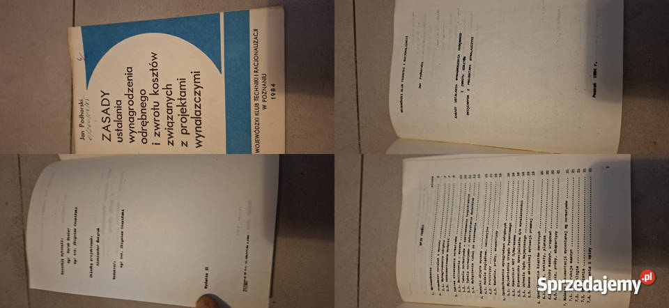 Unikat PRL Zasady ustalania wynagrodzenia 1984 Konin