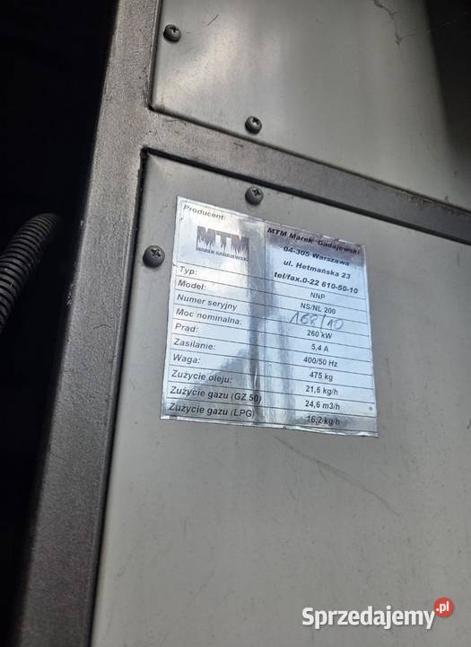 Nagrzewnica nadmuchowa 260 kW gaz LPG olej Kowale