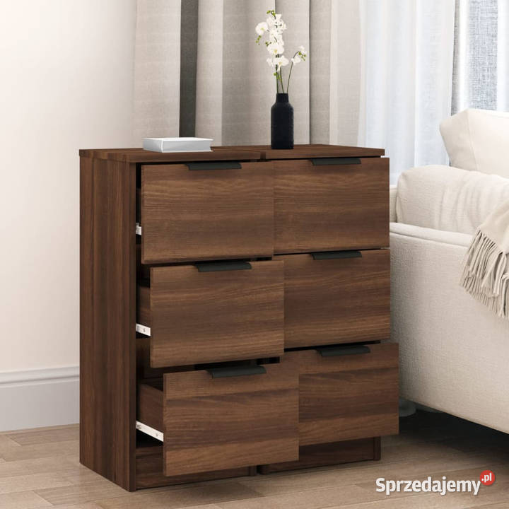 Szafki 2 brązowy dąb 30x30x70 materiał Warszawa