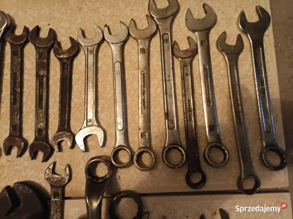 Stare klucze płaskie duży zestaw lubelskie