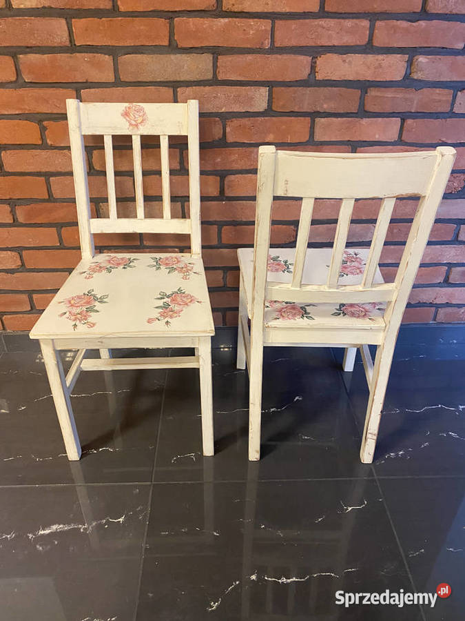 stare krzesło renowacji decoupage 41cm Września sprzedam