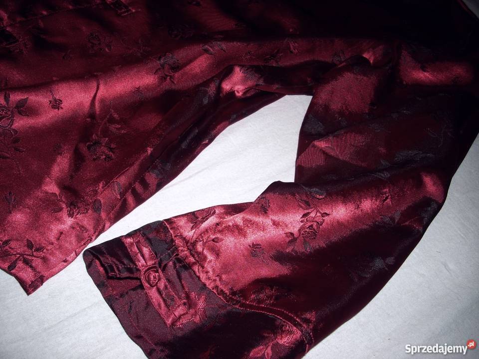 TCM Satynowy Żakiecik Narzutka Róże Wizyta J Rozmiar 42(XL) Nowy Sącz