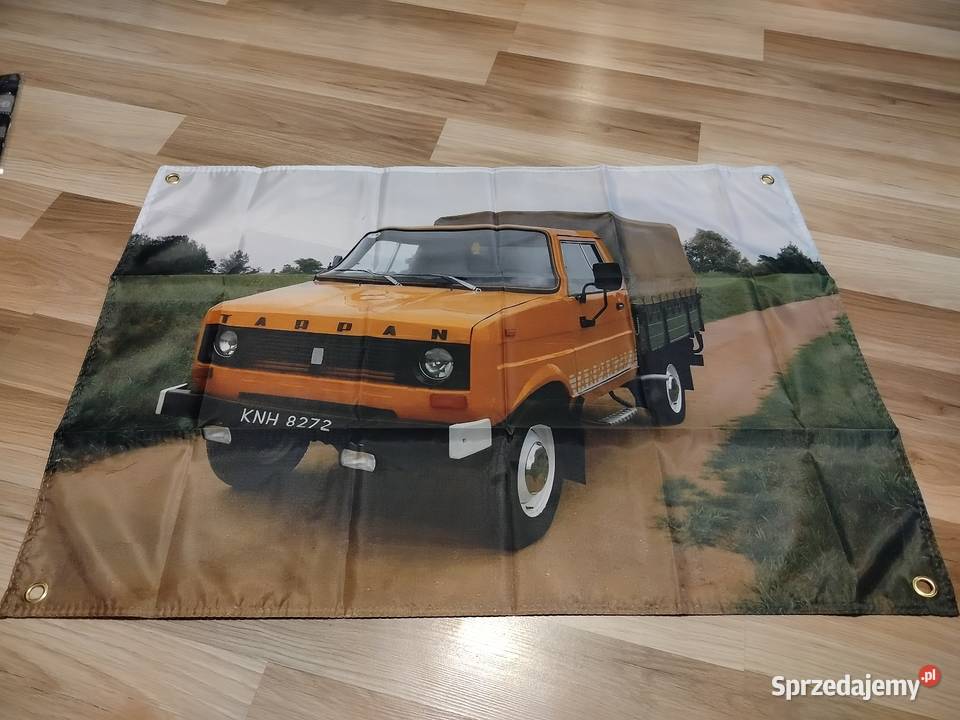 Tarpan FSR łada 2107 baner 90x60 mocny materiał Gniezno sprzedam