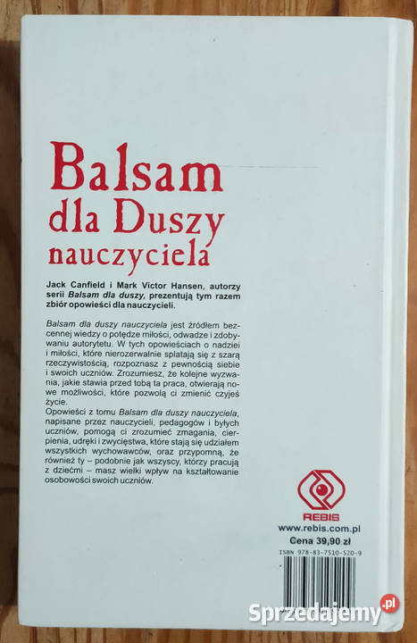 Balsam duszy nauczyciela Canfield Hansen twarda Sosnowiec