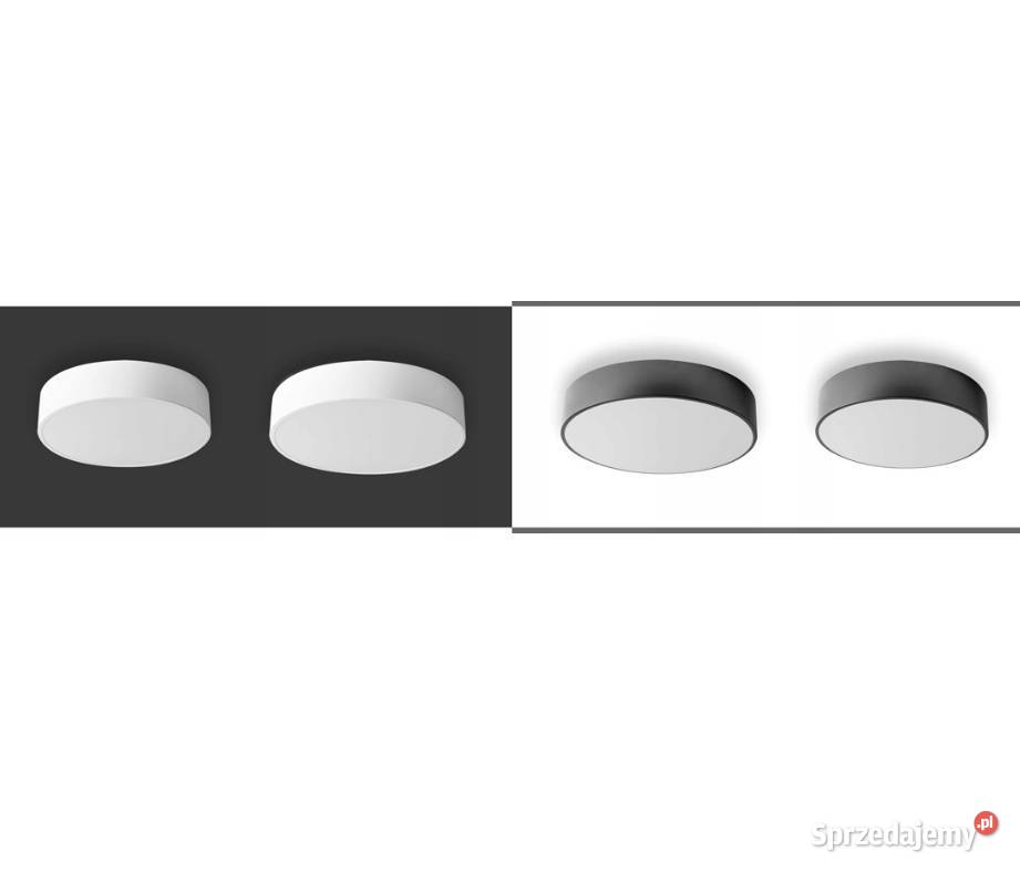 LAMPA PLAFON OKRĄGŁA Czarna Biała ŻYRANDOL Oświetlenie Choroszcz