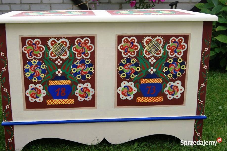 Skrzynia ręcznie malowana opolska Opole
